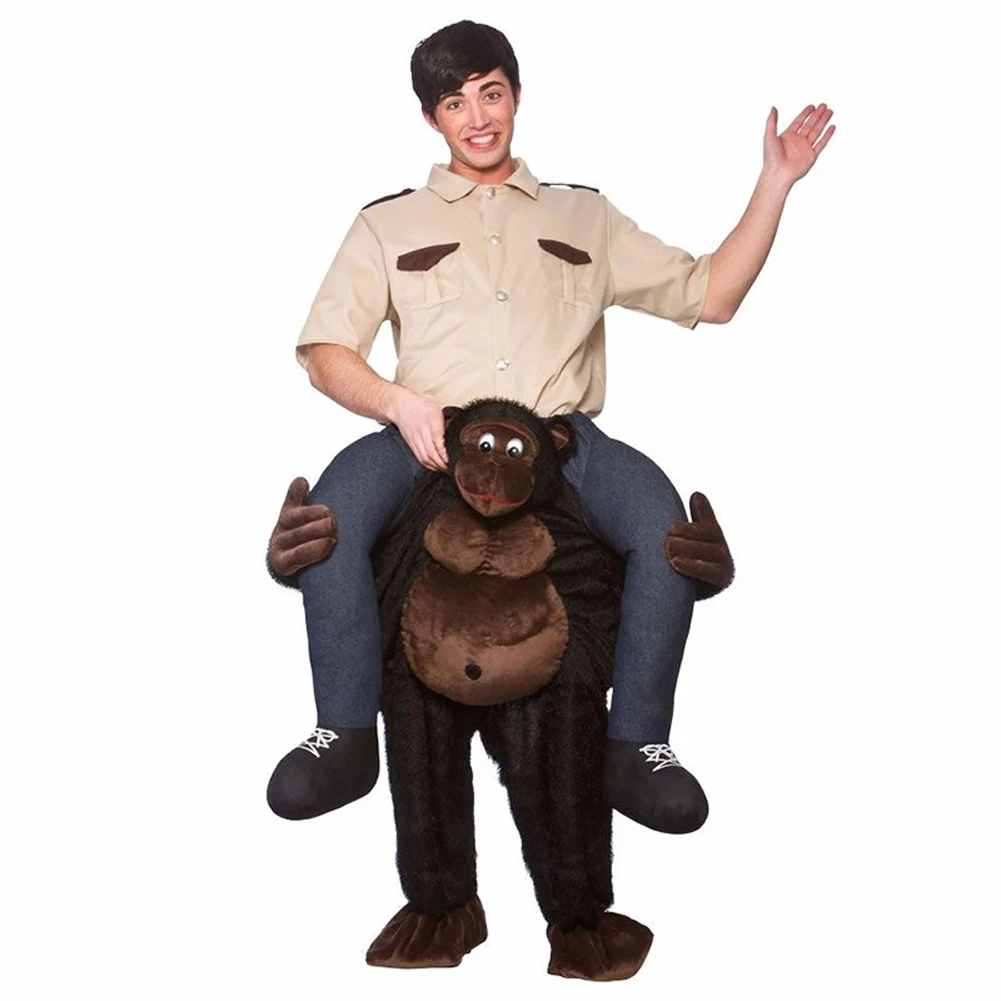 

High Halloween Bear Orangutan Pig Stuffed Carry Back Ride On Mascot Fancy Dress Up Party Costume Adult Outfit For Carry Pants DS