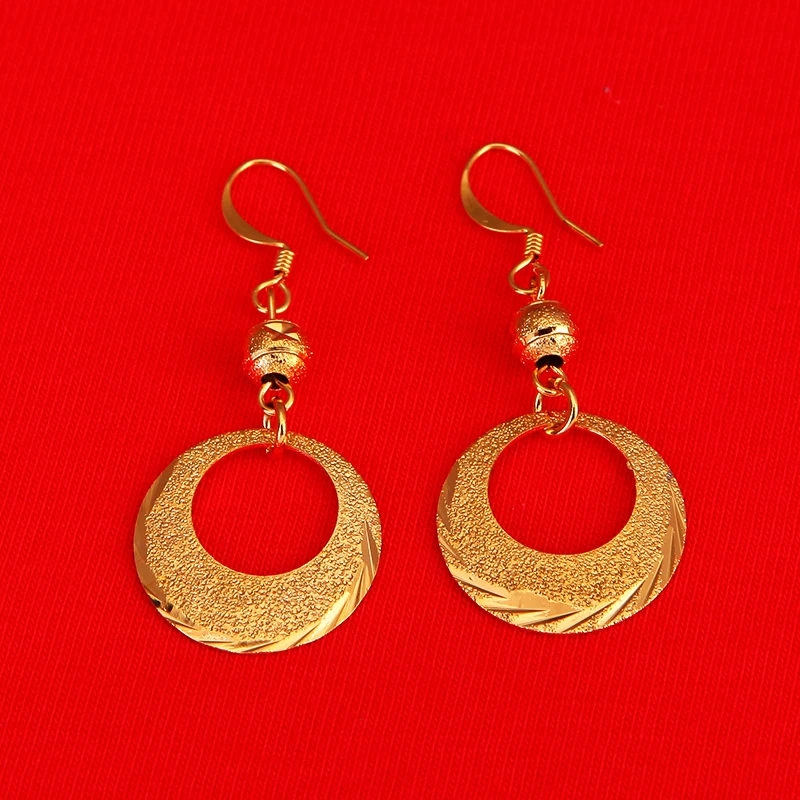 

Top Quality Handmade Earrings Jewelry Women Eritrean Nigeria Kenya Middle East African Gold Earrings