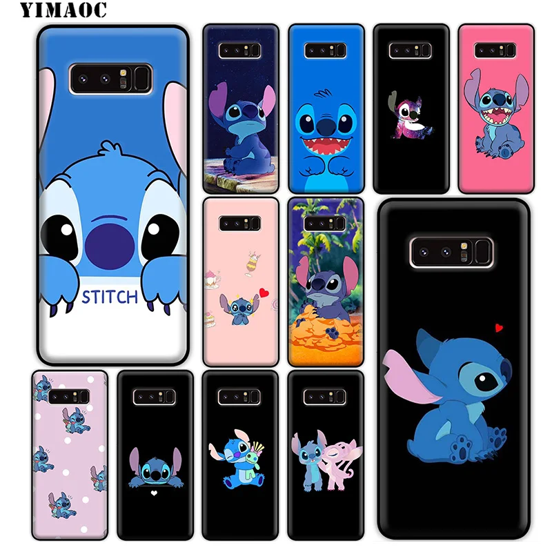 YIMAOC Cartoon Lilo Stitch Soft Silicone Case for Samsung Galaxy Note 10 Plus 9 8 A9 A8 A6 2018 A5 A3 2017 2016 |