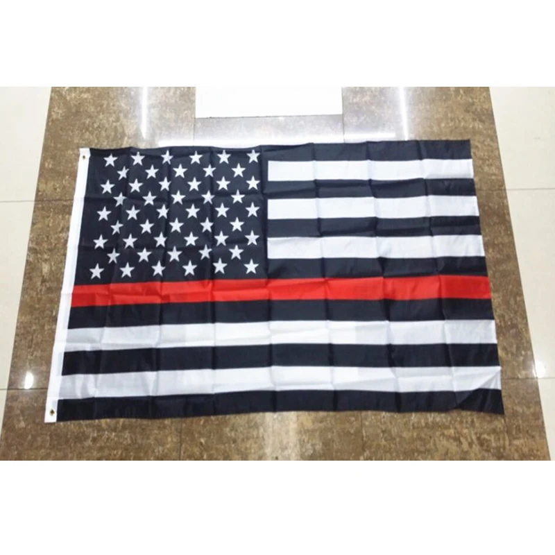 Полицейские флаги США с синей линией 90*150 см тонкий синий флаг черными белыми и