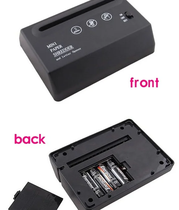 Мини-Шредер для бумаги с питанием от USB/батареи, товары для дома, офиса, школы(батарея в комплект не входит