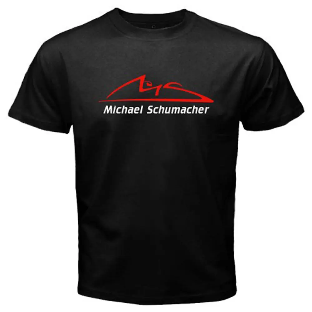 New Fashion Men'S Short Sleeve O Neck Street Wear Michael Schumacher Logo Ersonalized Shirts T Shirt Funny T Shirt Men