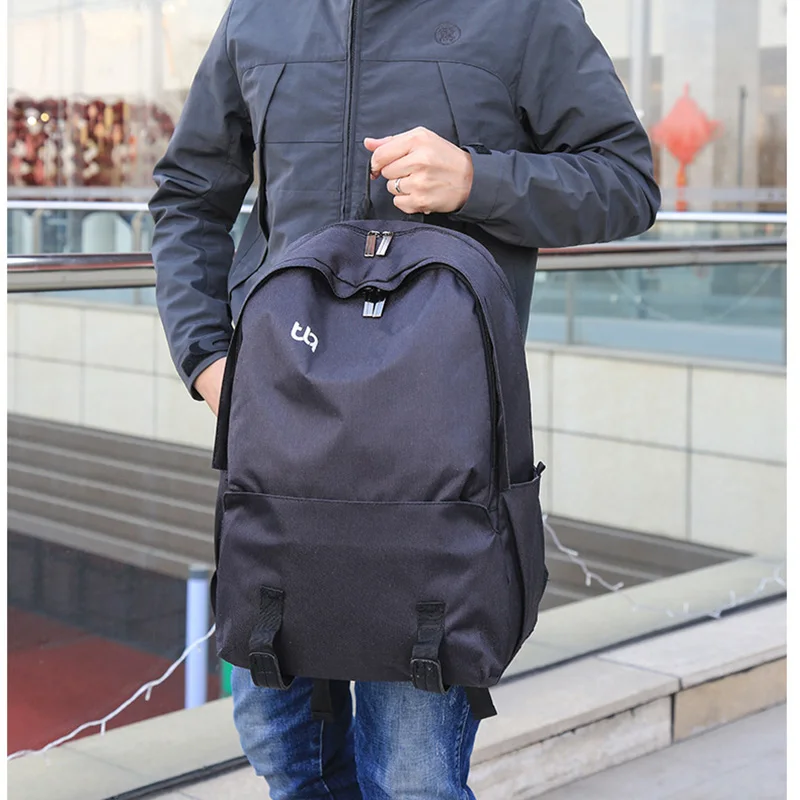 

Waterproof Polyester Men's Backpack Casual Simple Ladies Computer Bag Light Large Capacity Travel Backpack