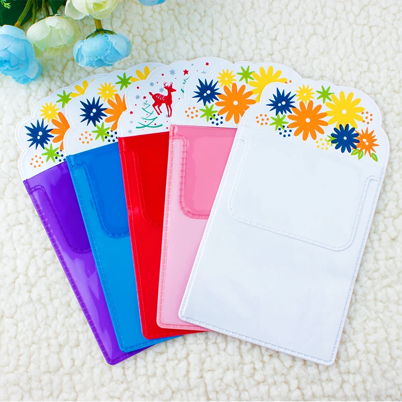 

doctor nurse pvc pen pocket protector Christmas gift for nurse flower pattern flasp vinyl pvc pocket Pen Holder for Pen Leaks