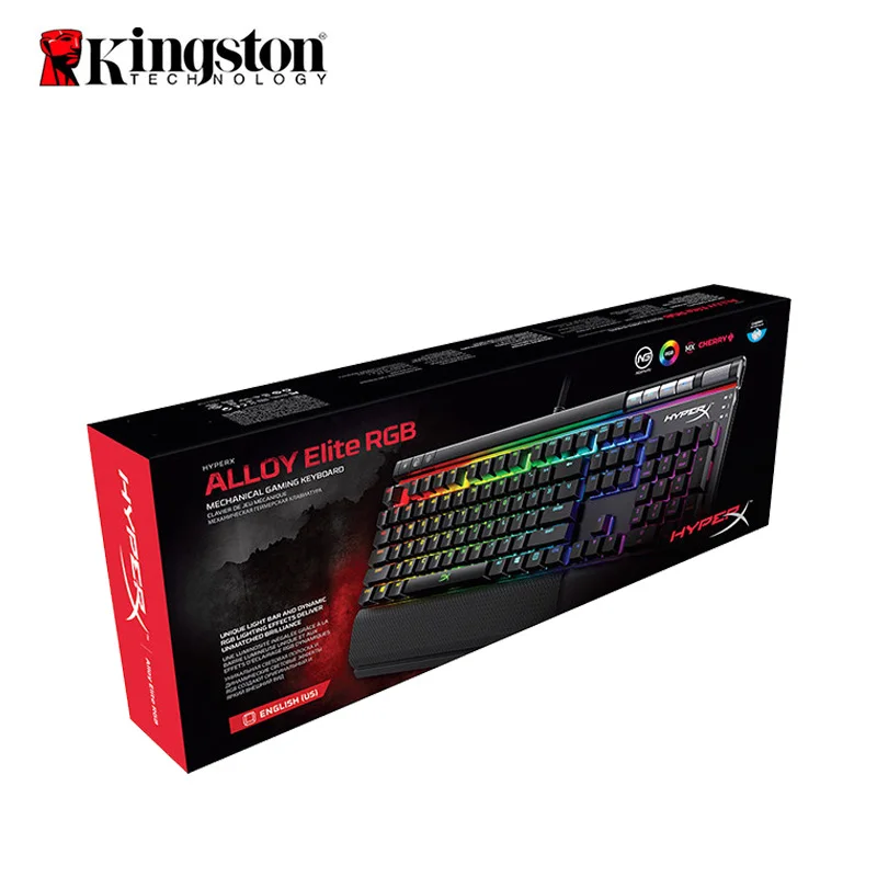 Kingston HyperX Alloy Elite Edition электронная спортивная игра механическая клавиатура зеленая ось красная ось чайная ось USB Проводная RGB подсветка