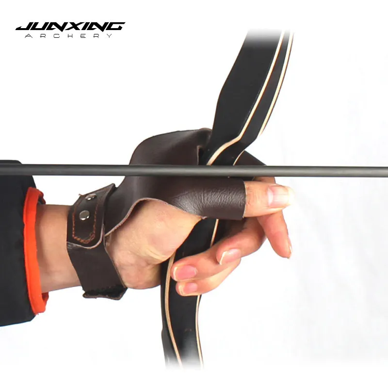 Cowhide finger guard hand guard recurve bow folding bow traditional bow