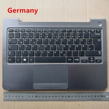 Германия Новая клавиатура для ноутбука с подставка под тачпад кабель для дисплея Samsung 530U3C 530U3B 535U3C 540U3 532U3C черный