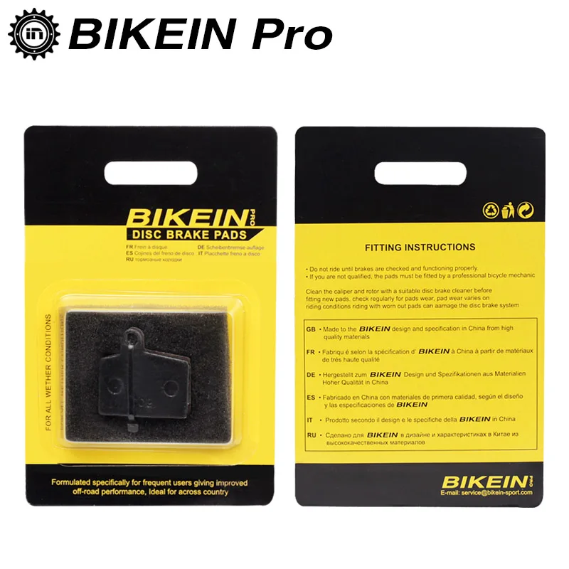 BIKEIN 4 пары MTB велосипед смолы дисковые Тормозные колодки для Hayes строкер Райд Dyno