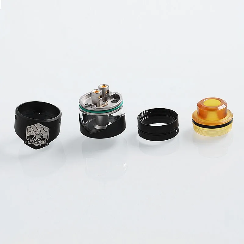 authentic-cool-vapor-cavalry-rdta-rebuildable-dripping-tank-atomizer-w-bf-pin-black-stainless-steel-3ml-245mm-diameter (2)
