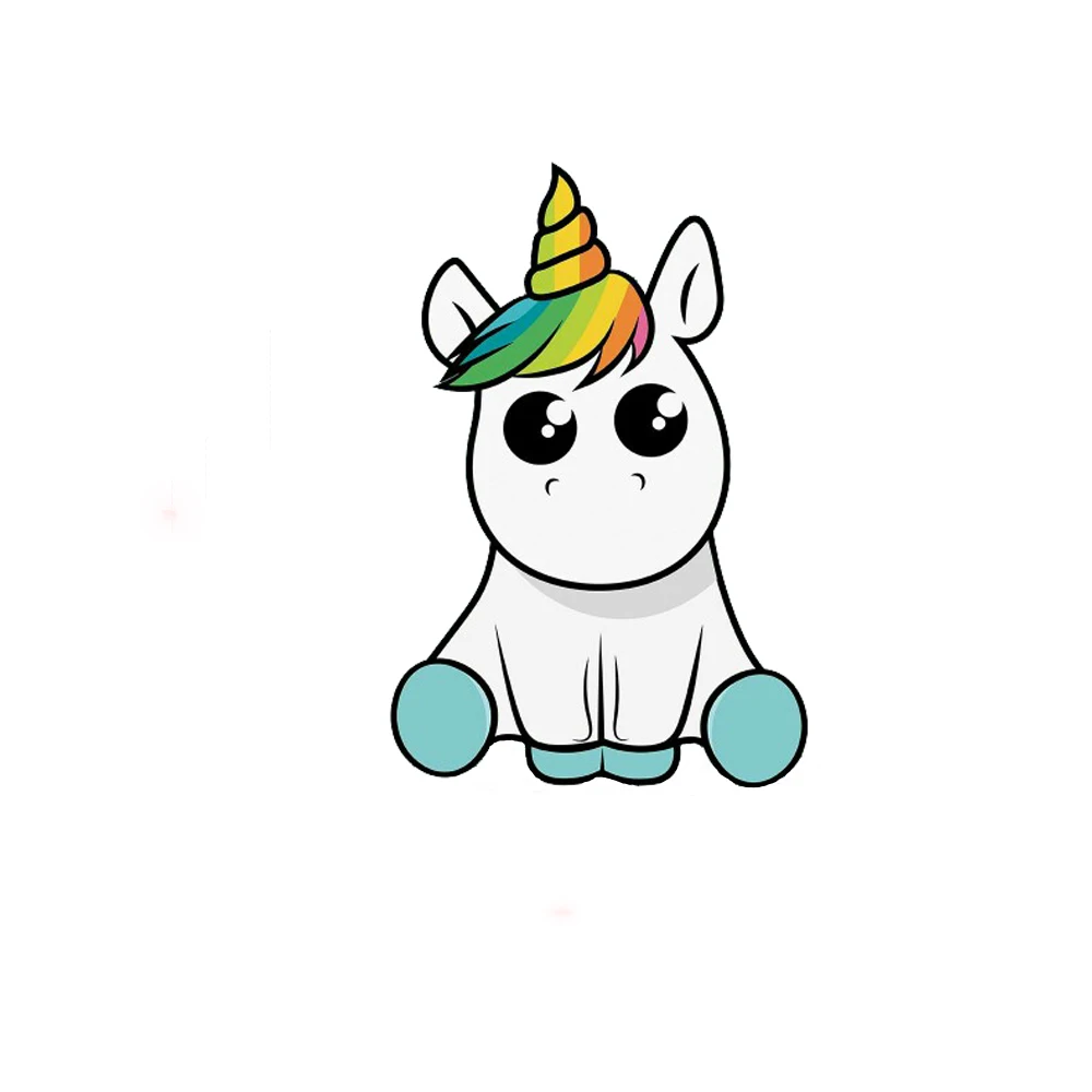 Aliexpress.com : Buy 1 Pcs New Lovely Unicorn Car Sticker Cartoon ...