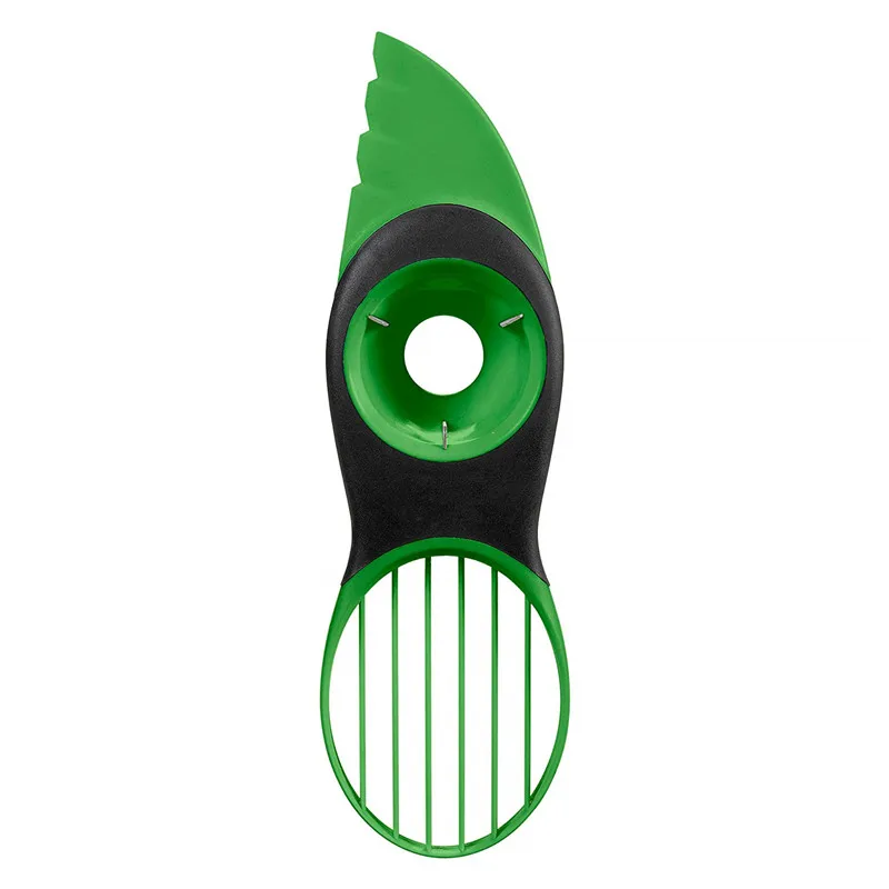 

Plastic Avocado Cutter Multifunctional Three in one Portable Fruit Vegetable Tools Kitchen Peeler