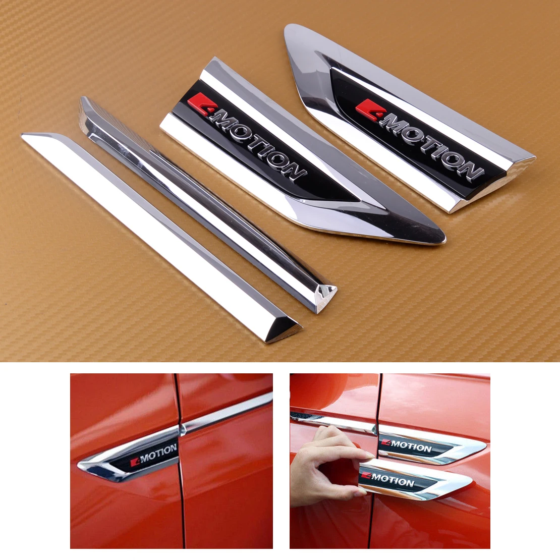 CITALL 4pcs ABS Car Exterior Outside ABS Intake Air Vent