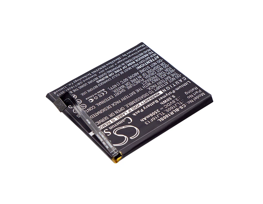 Аккумулятор Cameron Sino TLJ1605 TLJ1607 TLJ16F13 TPJ16G20 для BLU R0030UU R1 HD S0210UU Studio Touch 2500 мАч|cameron sino|2500mah