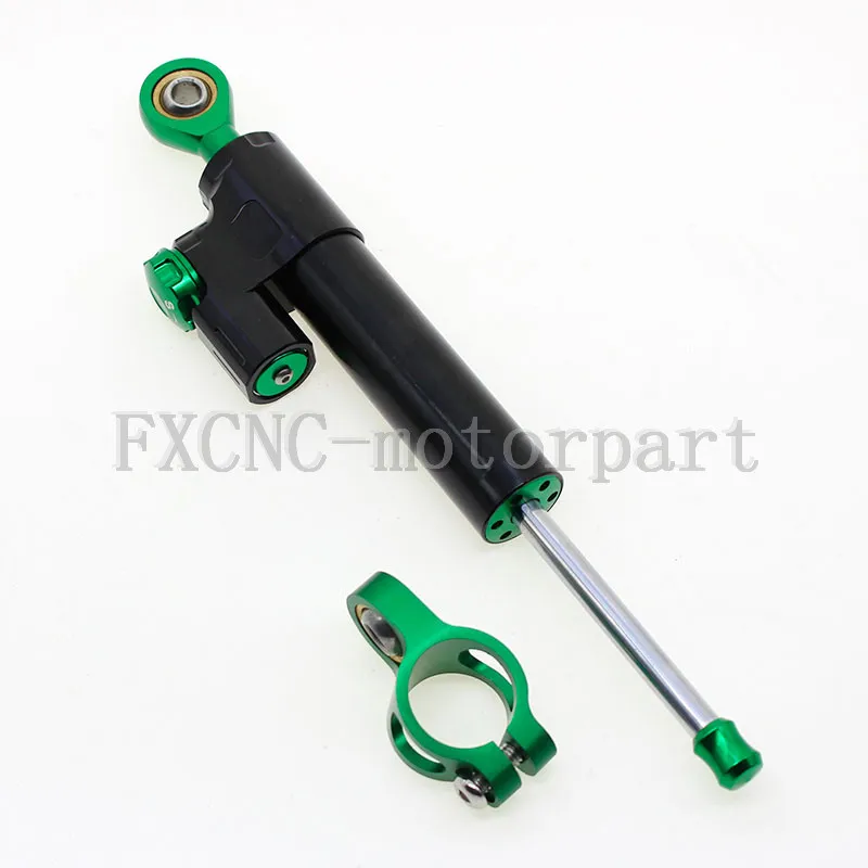 

Adjustable Steering Damper Motorcycle Stabilizer Linear Reversed Safety Control Fit For YAMAHA YZF R6 06-15 R1 09-11 Black&Green