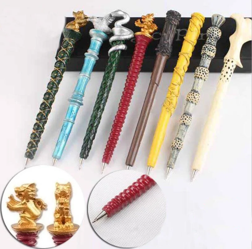 

Harri Potter Gryffindor/Hogwarts Slytherin Magic Wand Pen In Box Ball-point Pen School Office Supply Stationery Pens Action Toys