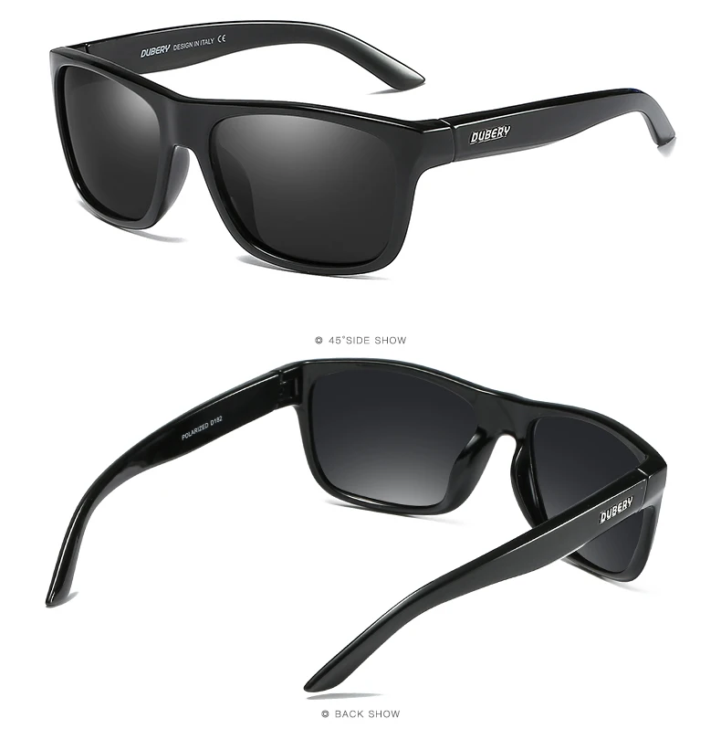 DUBERY спортивные солнцезащитные очки поляризованные для Для мужчин солнцезащитные очки оттенки мужской моды Винтаж квадратный вождения