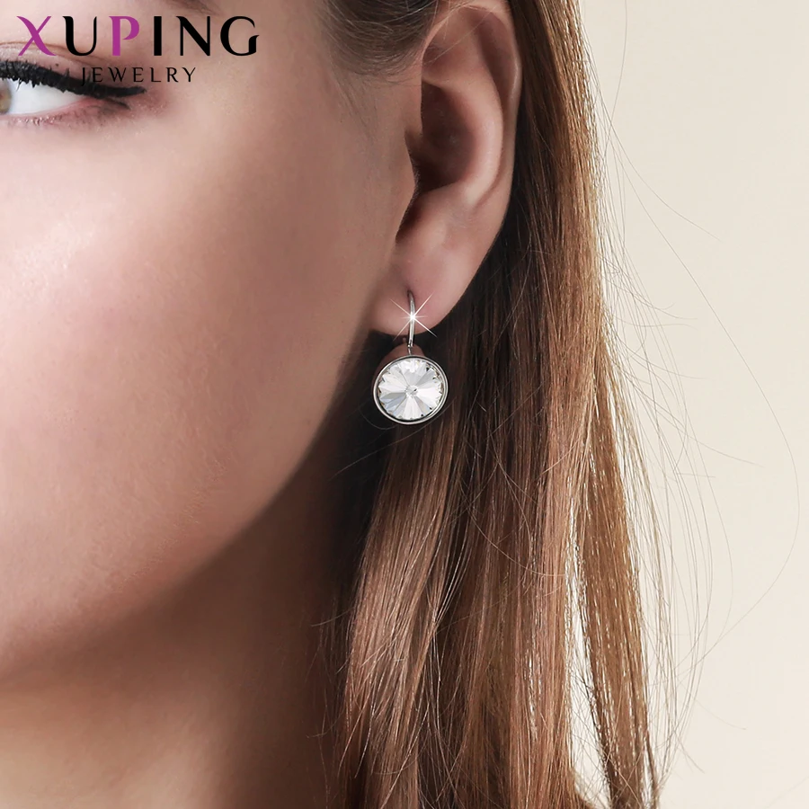 Xuping jóias aros brincos cristais de swarovski