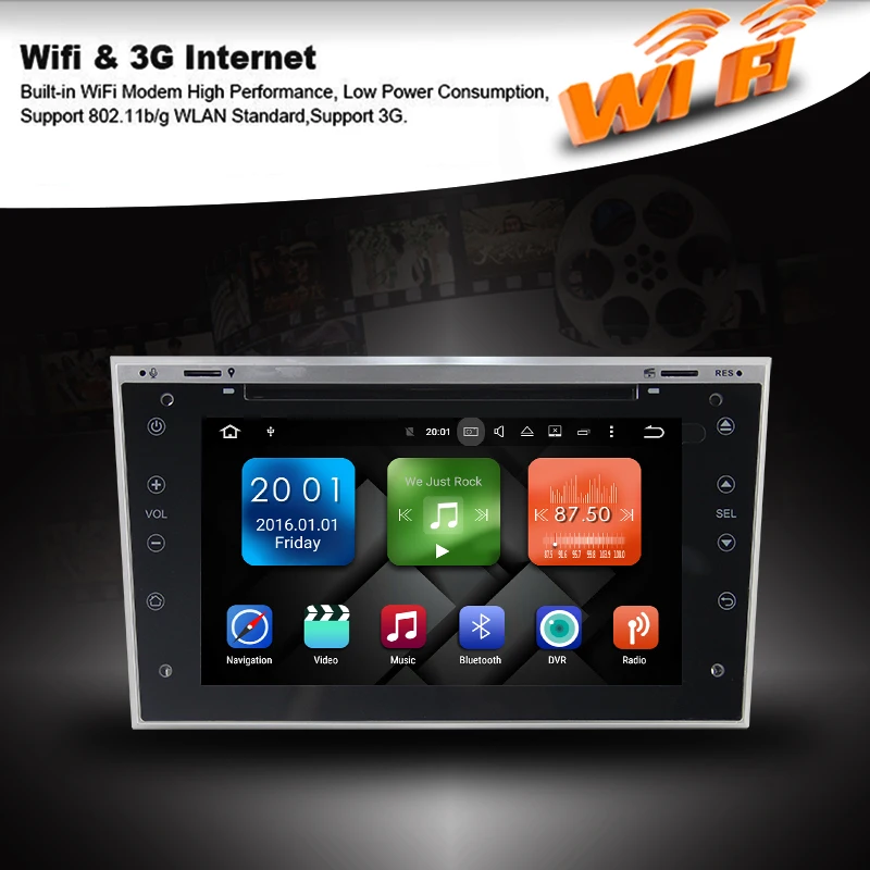 Discount Android 6.0 CAR DVD Player for OPEL ASTRA VECTRA ANTARA ZAFIRA CORSA CAR RADIO GPS Navigation 3