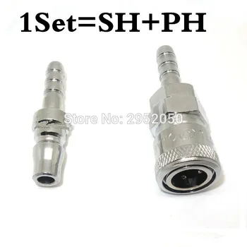 

free shipping 3/8 BSP Female Air Compressor Pneumatic Quick Coupler Connector Socket Fittings Set SF-30 PF-30