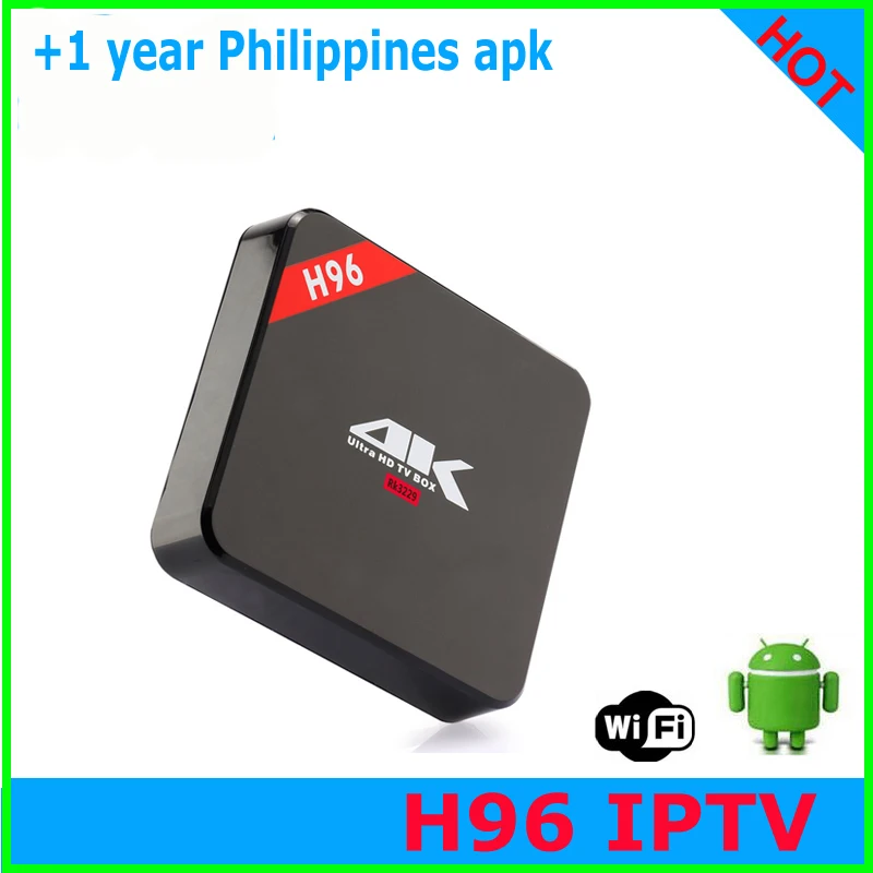 

H96 iptv 1 year service subscription with 250+ ch Philippines apk Asia countries Malaysia Singapore IPTV Indonesia super stable