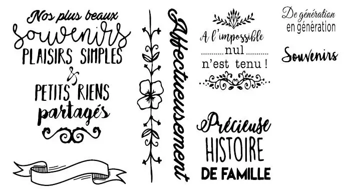 

French Transparent Clear Stamp for DIY scrapbooking/Card Making C435