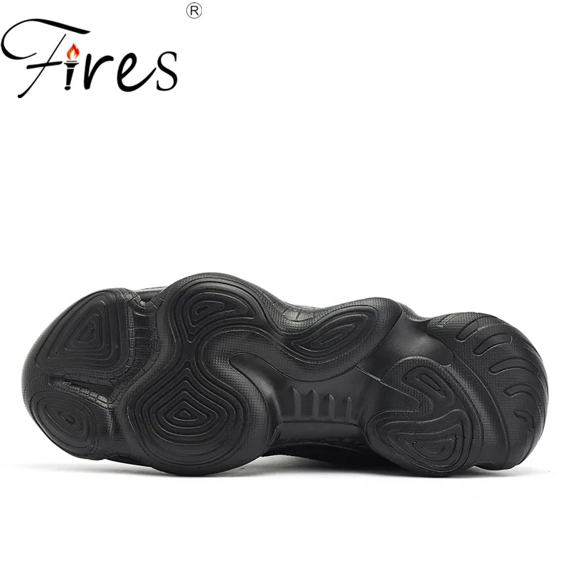 Fires Men Casual Shoes Spring Autumn Fashion Trend Shoes Soft Mesh Cool Breathable Sneakers Lace-up Flat Male Black Shoes