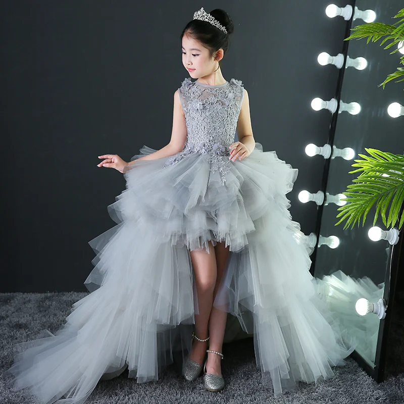 grey princess gown