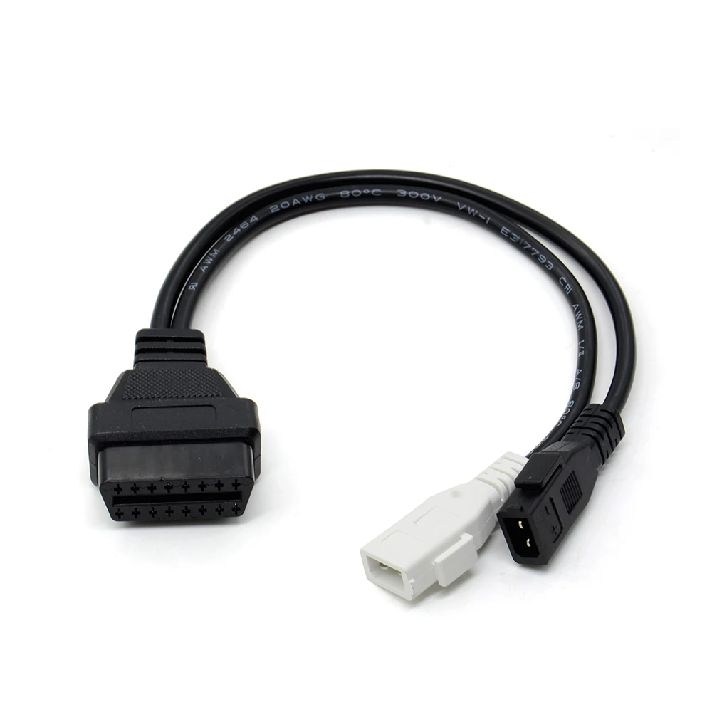 

2018 OBD2 Cable 2P+2P to 16Pin VAG Adapter For AU-DI 2X2 OBD1 OBD2 Car Diagnostic Cable 2P+2P to 16Pin Female Connector