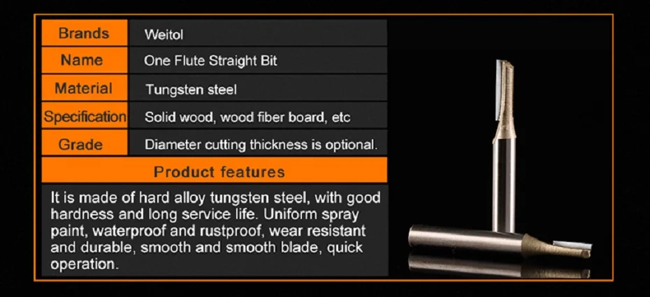 One Flute Straight Bit (3)
