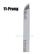 Free Shipping 100Pcs 11-Pin Superior Blades For Permanent Makeup Manual Pen Single Packaged