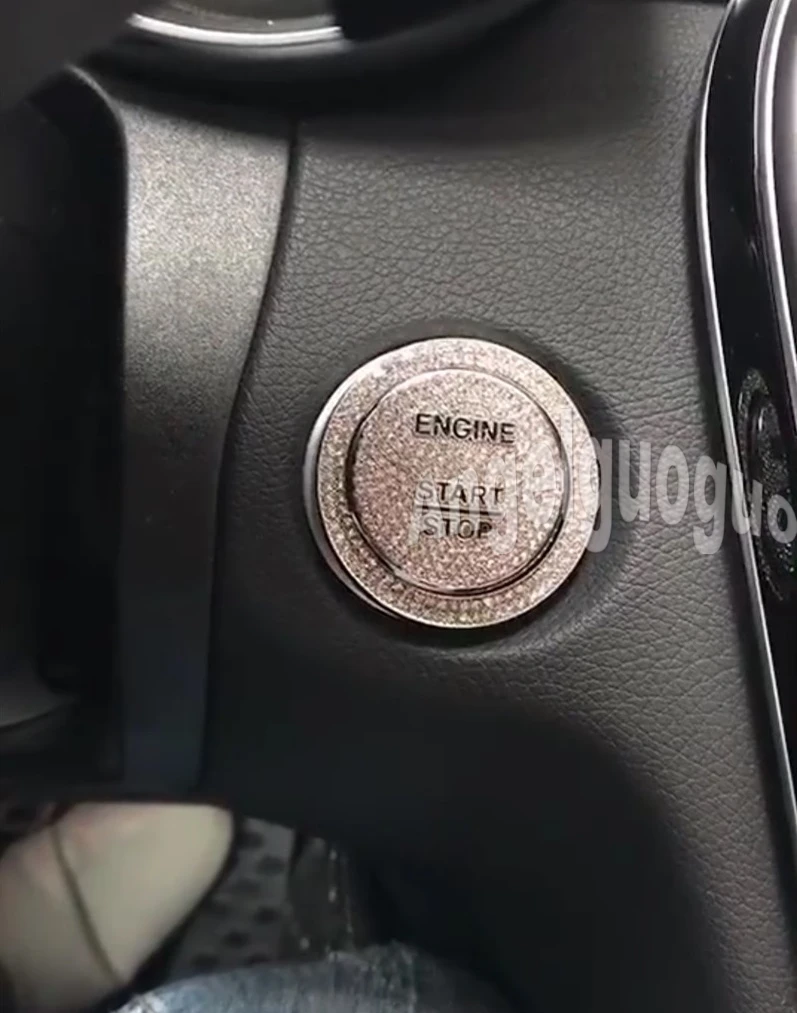 Отделка переключателя зажигания автомобиля стикер для Mercedes Benz A Class B C E GLK GL
