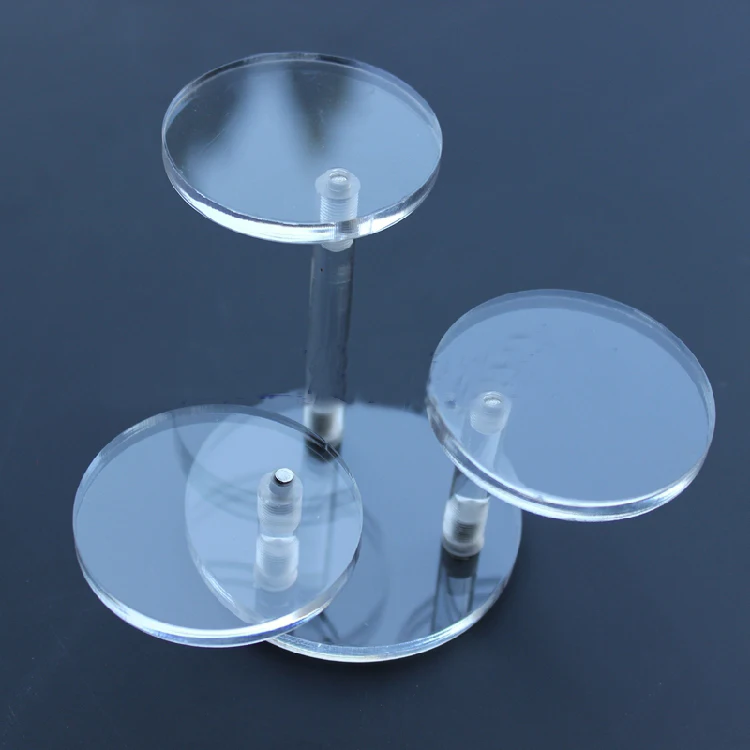 Buy set of three rounds acrylic display risers