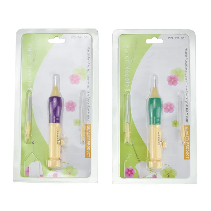 Magic Embroidery Pen Punch Needle Set 3 Needles 2 Threaders Sewing Craft Tools DIY Craft Knitting Sewing Tool for Embroidery (5)