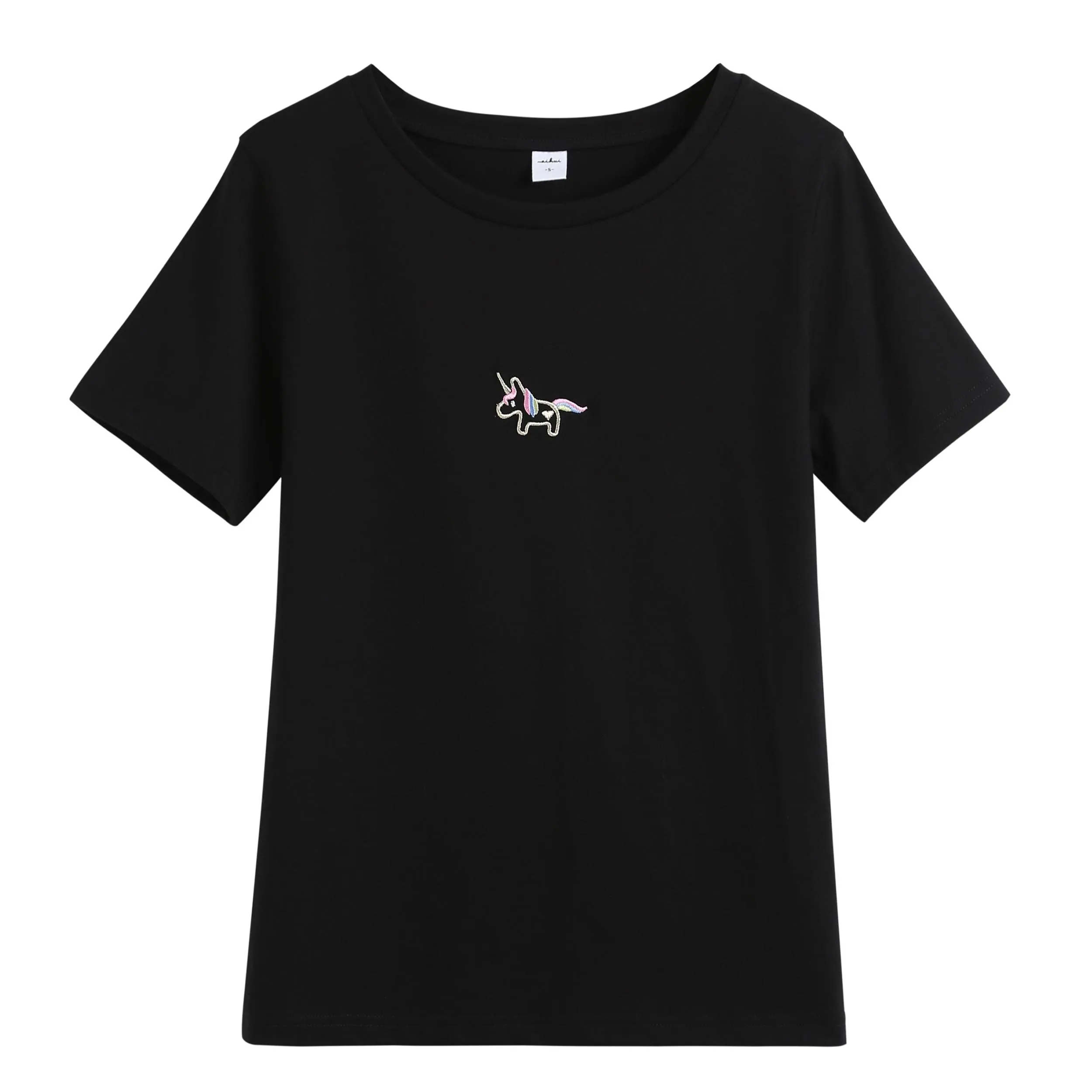 226-Black Футболка женская летняя футболка Повседневная футболка Женская хлопковая Футболка женская Однотонная футболка с коротким рукавом розовая футболка с надписью 3XL - Цвет: 226-Black