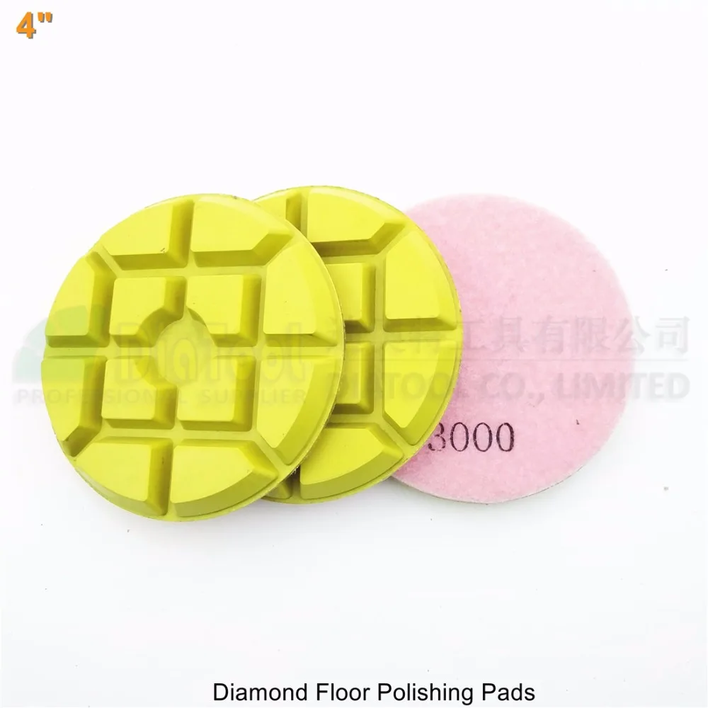 

SHDIATOOL 3pcs 100mm #3000 diamond floor sanding disc SA622 4" Resin bond diamond floor renew polishing pads