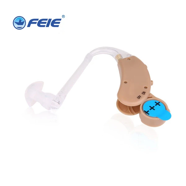 

Mini Plastic Hearing Aids Sound Voice Amplifier Low Noise Behind The Ear For The Elderly Hearing Loss freeshipping S-268