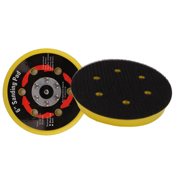 6'' Sanding Polish Pad Abrasive Sanding Disc with 6 holes Air Sander
