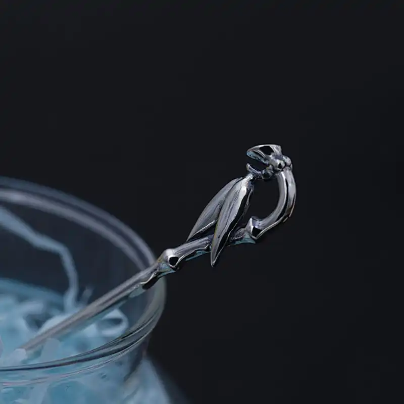 Bamboo Leaf Hair Stick Women 925 Sterling Silver Hairpin Chinese
