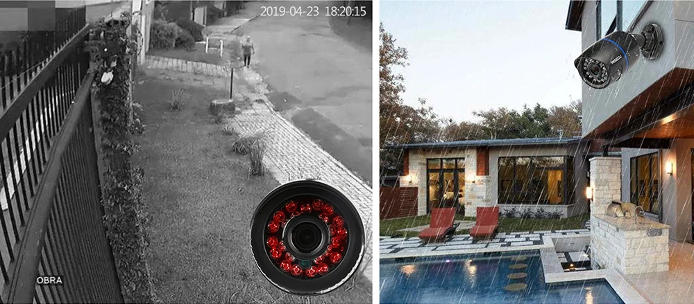  MISECU CCTV 4CH 720P/1080P AHD Camera Kit P2P HDMI H. 264 DVR Video Surveillance System Waterproof  - 33045126153