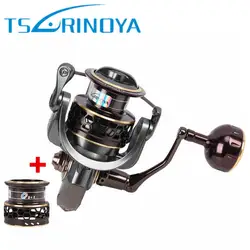 TSURINOYA jaguar4000 два Металл Катушка Спиннинг Рыбалка катушка 9 + 1bb/5.2: 1/7 кг carretes PESCA carretilha мулине Рыбалка de пескария