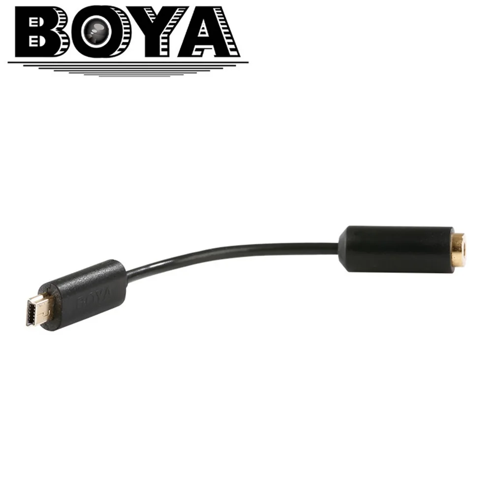 BOYA DSLR Cameras 3.5 mm Microphone Cable Convertor Adapter BY GOC for