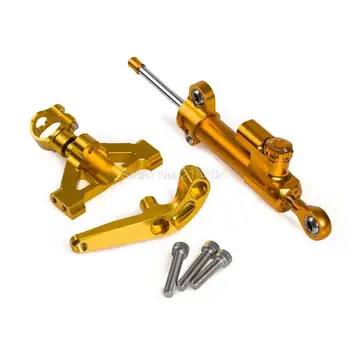 

High Quality Gold Steering Damper Stabilizer with Bracket For Kawasaki ZZR1400 ZX-14R 2006-2015