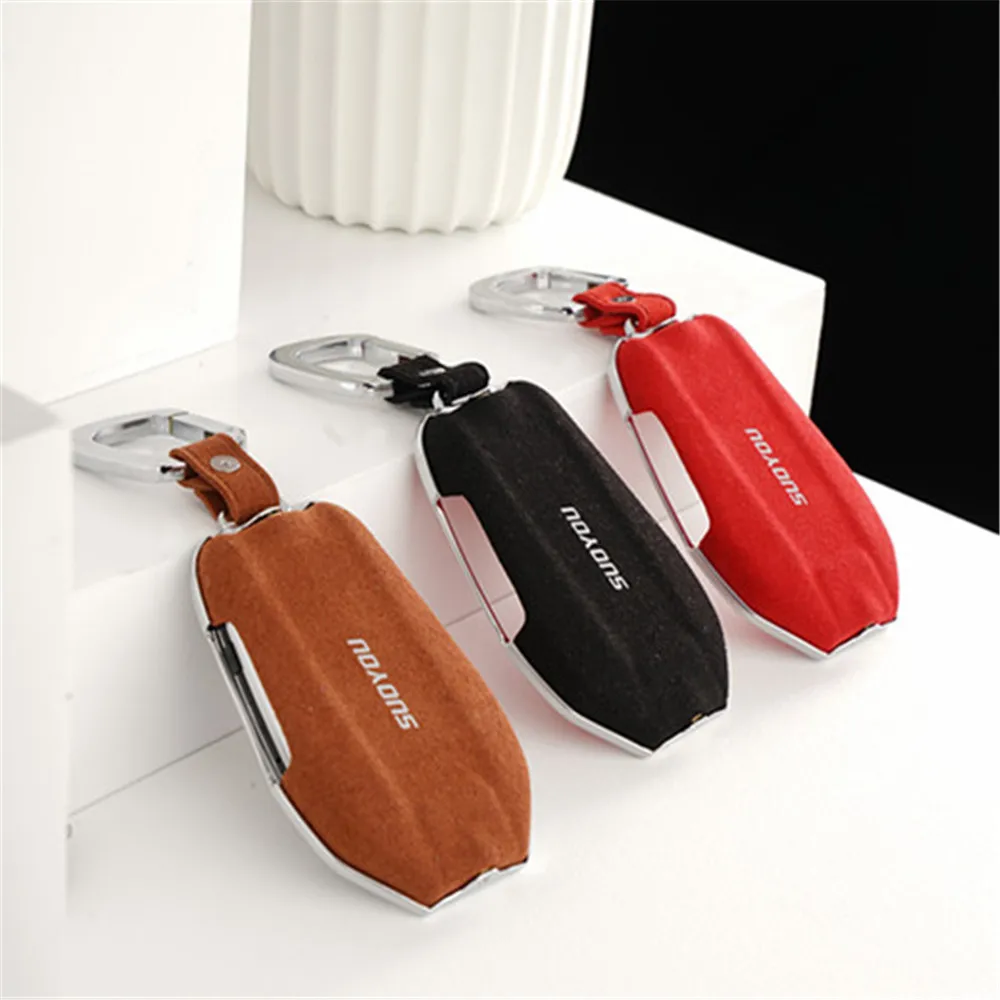 

For Bmw Car 2017 2018 7 Series Display Key Bag For Bmw 740Li 750Li Key Case Case Key Cover Genuine Leather Galvanized Alloy