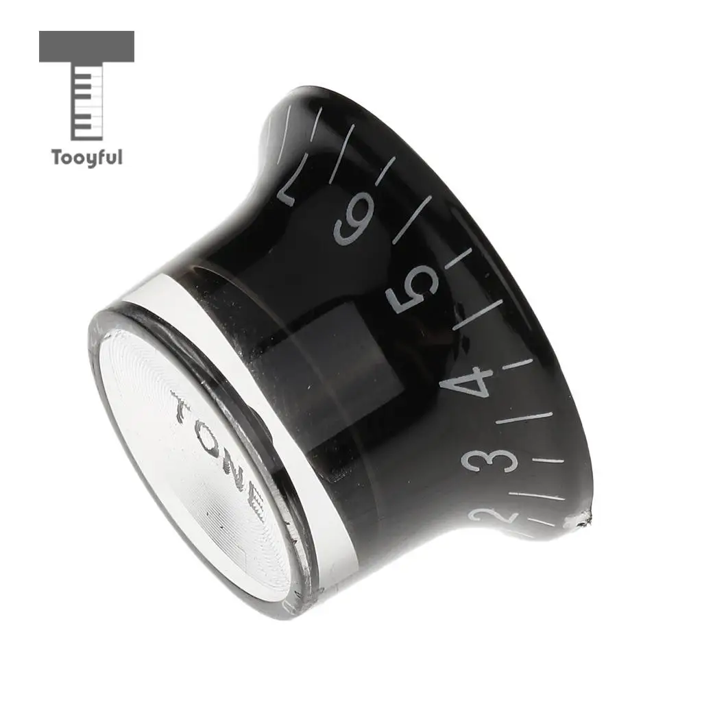 Tooyful 3 Pieces 6mm Volume Knob/Tone Knob/Effects Pedal Potentiometer Control Knob