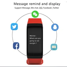 Bluetooth 4,0 умный Браслет поддерживает кровяное кислородное кровяное давление мониторинг сердечного ритма напоминатель отправить смс для iOS Android телефон