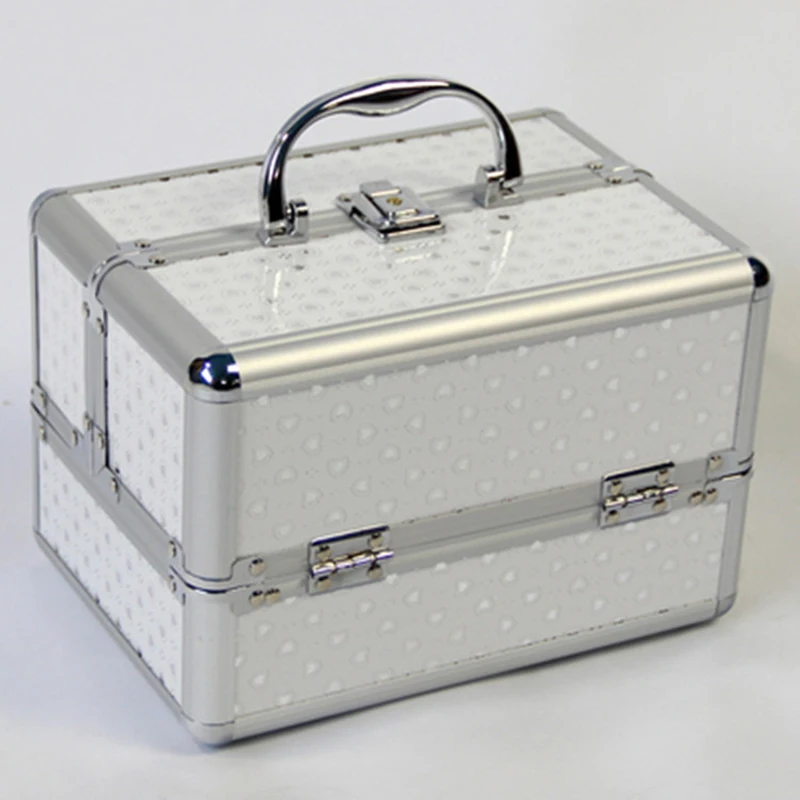  New Metal Make Up Storage Box Cute Cosmetic Makeup Organizer For Jewelry Box Women Organizer Travel