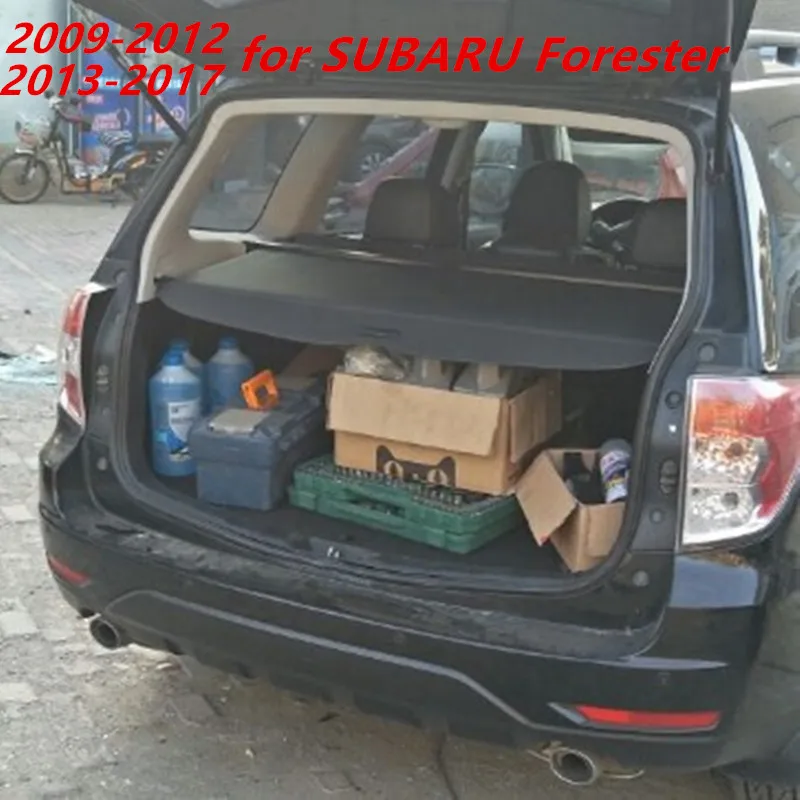 

Car styling Car Rear Trunk of Security Cargo Cover Shield For SUBARU Forester 2009-2017 Car Accessories Rear Racks