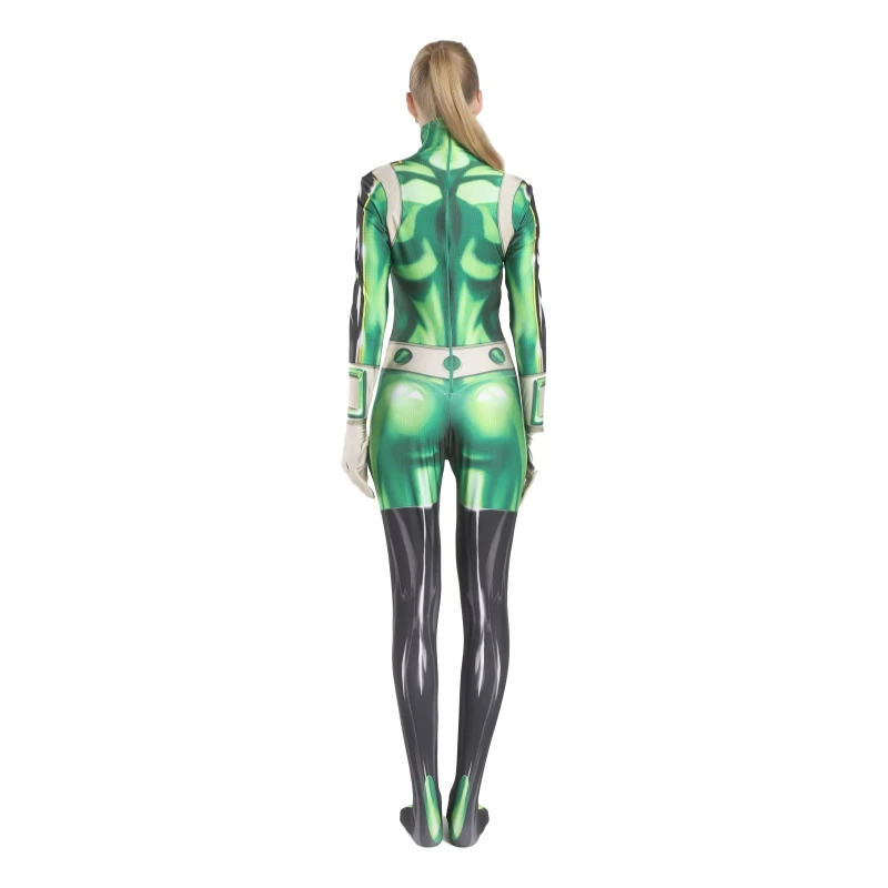 Kids Women My Hero Academia Cosplay Costume Boku no Hero Academia Asui Tsuyu Bodysuit Jumpsuit Boku no Women Halloween Costumes