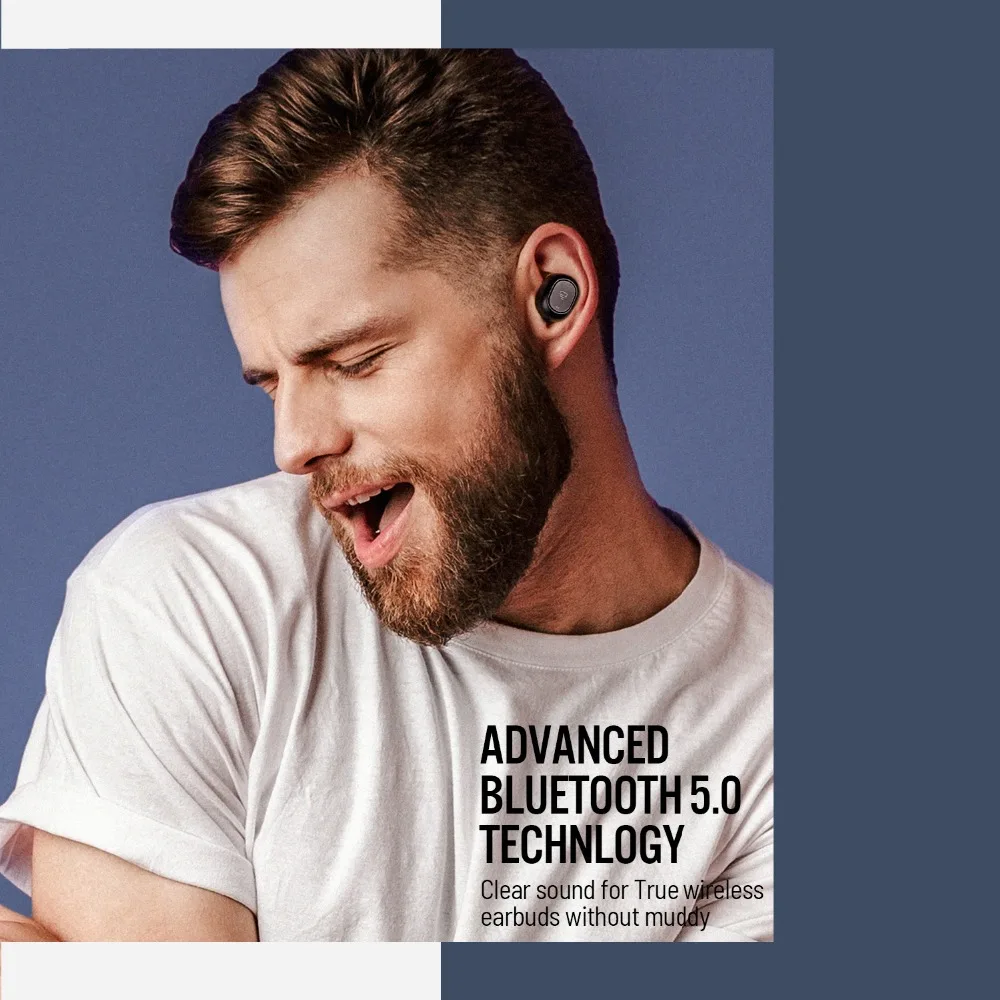 Online Dudios Zeus Air Bluetooth 5,0 Wahre Drahtlose Ohrhörer HiFi Stereo Sound Mini in ohr Sweatproof Headsets Drahtlose Kopfhörer