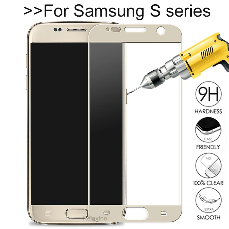 

Protective Glass on For Samsung Galaxy S7 S3 S4 S5 S6 Screen Protector S 3 4 5 6 7 protect tremp Tempered Glas Protection Film